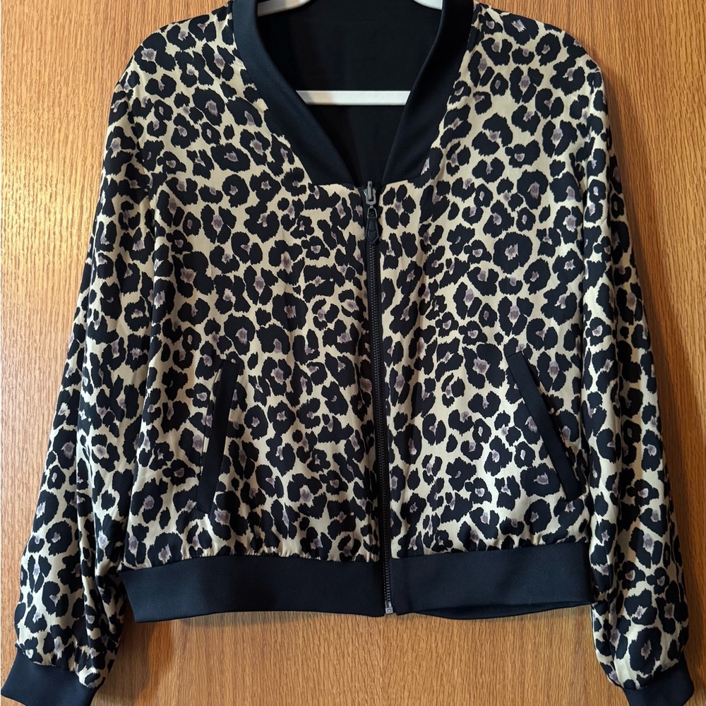 Reversible Leopard Print Women's Jacket